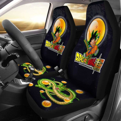 Goku Shenron Dragon Ball Anime Car Seat Covers 2 Universal Fit 051012 - CarInspirations