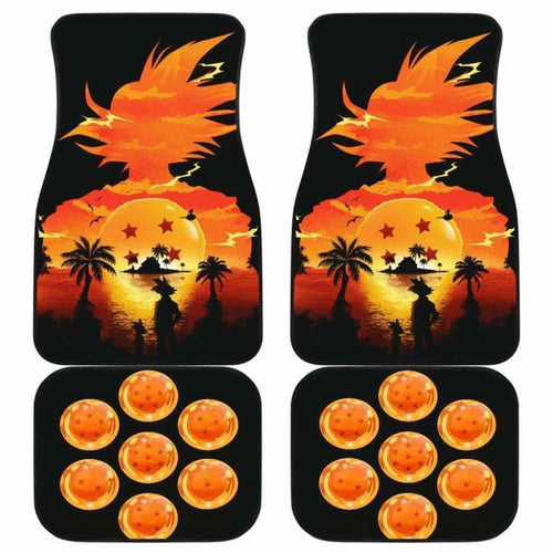 Goku Sunset Car Floor Mats Universal Fit - CarInspirations