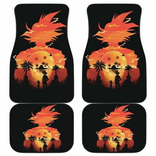 Goku Sunset Dragon Ball Car Floor Mats Universal Fit 051912 - CarInspirations