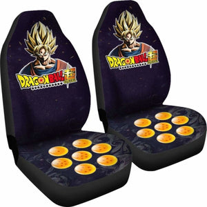 Goku Super Saiyan 1 Dragon Ball Anime Car Seat Covers (Set Of 2) Universal Fit 051012 - CarInspirations