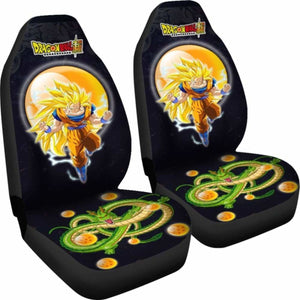 Goku Super Saiyan 3 Shenron Dragon Ball Anime Car Seat Covers 2 Universal Fit 051012 - CarInspirations