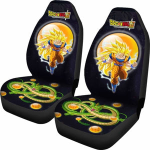 Goku Super Saiyan 3 Shenron Dragon Ball Anime Car Seat Covers 2 Universal Fit 051012 - CarInspirations