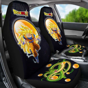 Goku Super Saiyan 3 Shenron Dragon Ball Anime Car Seat Covers 2 Universal Fit 051012 - CarInspirations