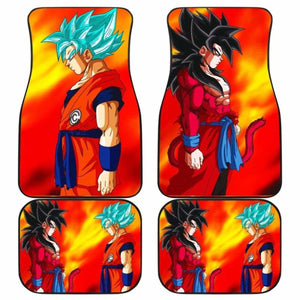 Goku Super Saiyan 4 VS Goku Super Saiyan Blue Car Floor Mats Universal Fit - CarInspirations