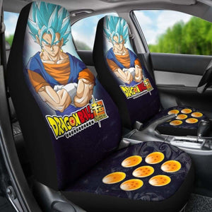 Goku Super Saiyan Blue Dragon Ball Anime Car Seat Covers 2 (Set Of 2) Universal Fit 051012 - CarInspirations