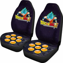 Load image into Gallery viewer, Goku Super Saiyan Blue Dragon Ball Anime Car Seat Covers 3 Universal Fit 051012 - CarInspirations