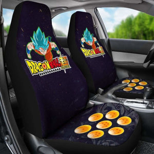 Goku Super Saiyan Blue Dragon Ball Anime Car Seat Covers 3 Universal Fit 051012 - CarInspirations