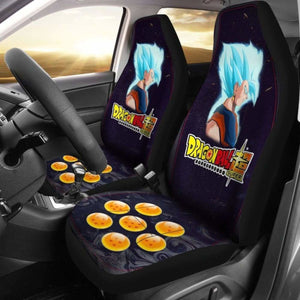 Goku Super Saiyan Blue Dragon Ball Anime Car Seat Covers Universal Fit 051012 - CarInspirations