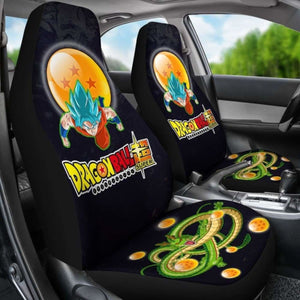 Goku Super Saiyan Blue Shenron Dragon Ball Anime Car Seat Covers 2 Universal Fit 051012 - CarInspirations