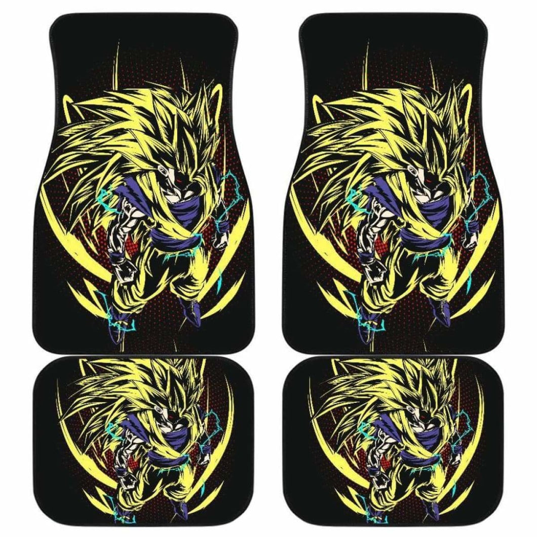 Goku Super Saiyan Car Floor Mats Universal Fit - CarInspirations