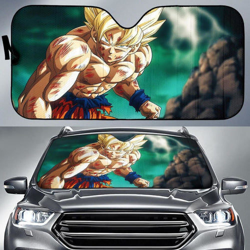 Goku Super Saiyan Dragon Ball Super 4K Car Sun Shade Universal Fit 225311 - CarInspirations