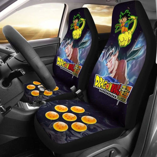 Goku Super Saiyan Funny Cute Dragon Ball Anime Car Seat Covers Universal Fit 051012 - CarInspirations