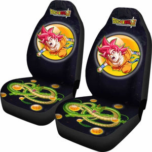 Goku Super Saiyan God Shenron Dragon Ball Anime Car Seat Covers Universal Fit 051012 - CarInspirations