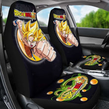 Load image into Gallery viewer, Goku Super Saiyan Shenron Dragon Ball Anime Car Seat Covers Universal Fit 051012 - CarInspirations