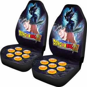 Goku Super Saiyan Ultra Instinct Dragon Ball Anime Car Seat Covers 3 Universal Fit 051012 - CarInspirations