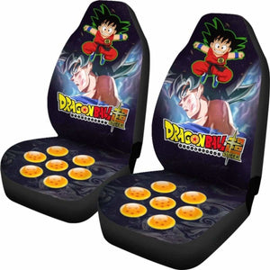 Goku Super Saiyan Ultra Instinct Dragon Ball Anime Car Seat Covers 4 Universal Fit 051012 - CarInspirations