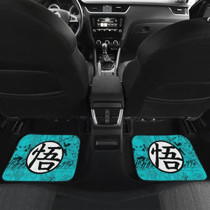 Goku Ultra Dragon Ball Z Car Floor Mats Manga Mixed Anime Blue Hair Universal Fit 175802 - CarInspirations