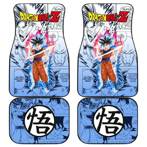 Goku Ultra Dragon Ball Z Car Floor Mats Manga Mixed Anime Funny Universal Fit 175802 - CarInspirations