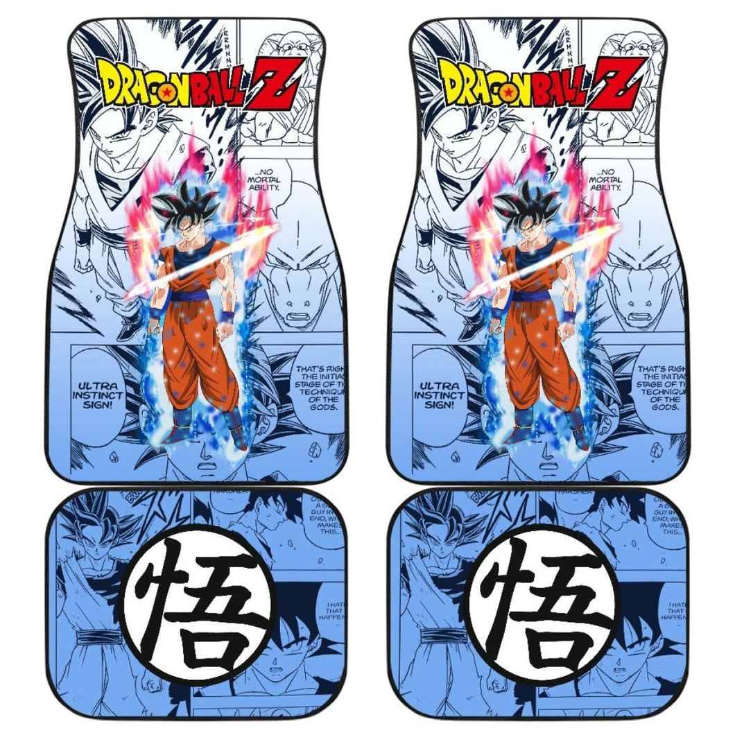 Goku Ultra Dragon Ball Z Car Floor Mats Manga Mixed Anime Funny Universal Fit 175802 - CarInspirations