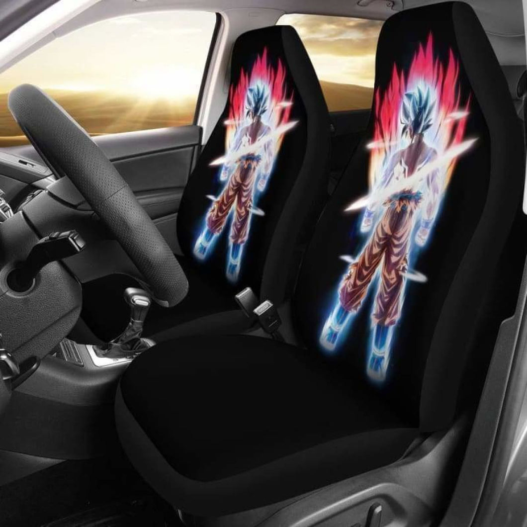 Goku Ultra Instinct Car Seat Covers Universal Fit 051312 - CarInspirations