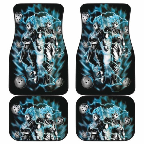 Goku Vegeta Blue Car Floor Mats Universal Fit - CarInspirations