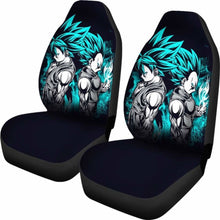 Load image into Gallery viewer, Goku Vegeta Blue Car Seat Covers 4 Universal Fit - CarInspirations