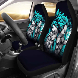 Goku Vegeta Blue Car Seat Covers 4 Universal Fit - CarInspirations