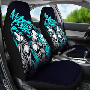 Goku Vegeta Blue Car Seat Covers 4 Universal Fit - CarInspirations