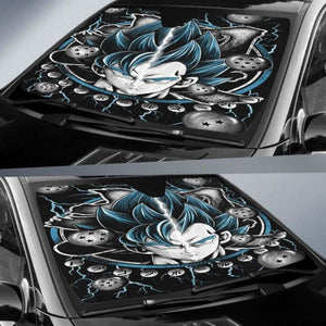 Goku Vegeta Blue Car Sun Shades 918b Universal Fit - CarInspirations