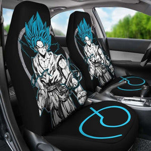 Goku Vegeta Blue Seat Covers 101719 Universal Fit - CarInspirations