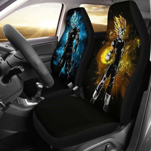 Goku Vegeta Super Saiya Dragon Ball Car Seat Cover (Set Of 2) Universal Fit 051012 - CarInspirations