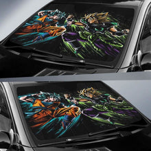 Load image into Gallery viewer, Goku Vs Broly Car Sun Shades 918b Universal Fit - CarInspirations