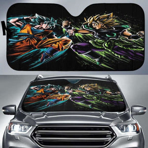 Goku Vs Broly Car Sun Shades 918b Universal Fit - CarInspirations