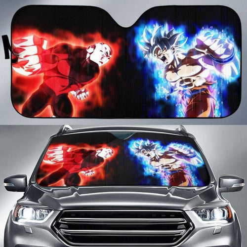 Goku Vs Jiren Auto Sun Shades 918b Universal Fit - CarInspirations