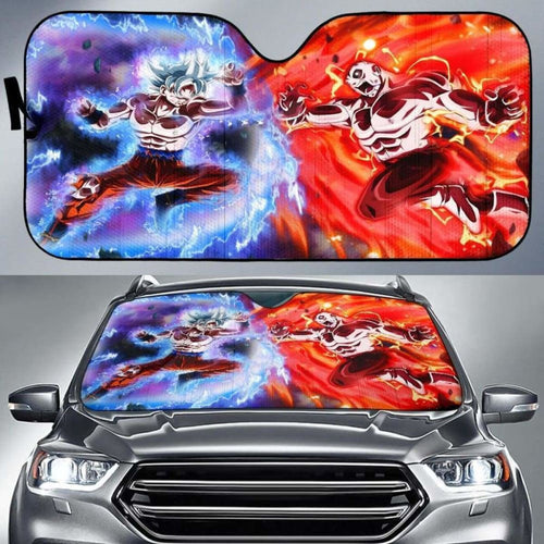 Goku Vs Jiren Car Auto Sun Shades Universal Fit 051312 - CarInspirations