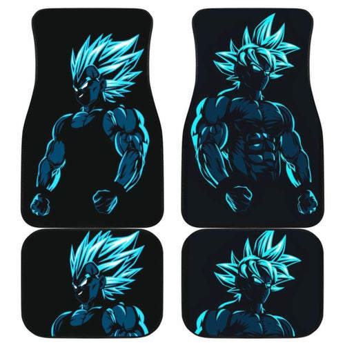 Goku Vs Vegeta Blue Car Floor Mats Universal Fit - CarInspirations