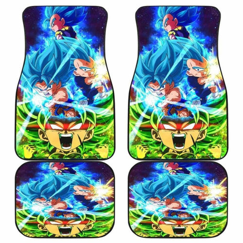 Goku Vs Vegeta gogeta Vs Broly Chibi Car Floor Mats Universal Fit - CarInspirations