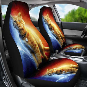 Goose Cat Captain Marvel Car Seat Covers Universal Fit 051012 - CarInspirations