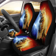 Load image into Gallery viewer, Goose Cat Captain Marvel Car Seat Covers Universal Fit 051012 - CarInspirations