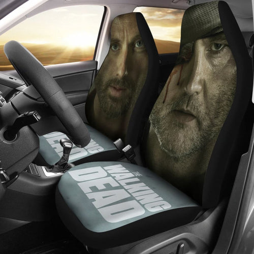 Governor Vs Rick Grimes The Walking Dead Car Seat Covers Mn05 Universal Fit 225721 - CarInspirations