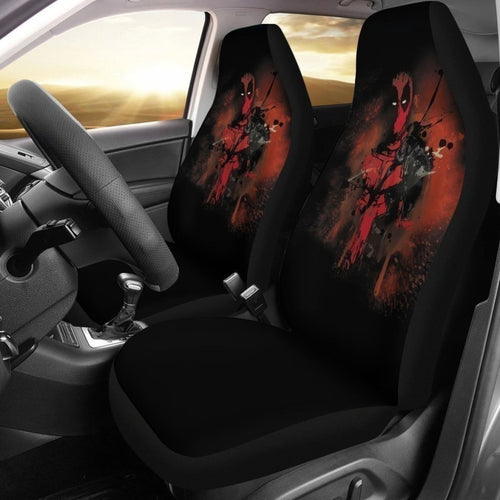 Graphic Art Water Color Deadpool Car Seat Covers Gift For Fan Universal Fit 194801 - CarInspirations