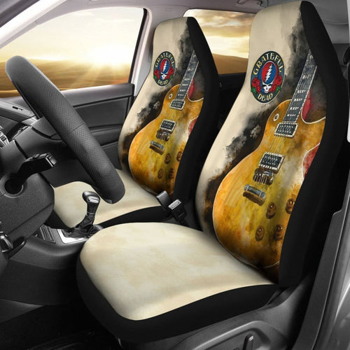 Grateful Dead Car Seat Covers Guitar Rock Band Fan Universal Fit 194801 - CarInspirations