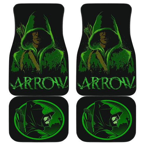 Green Arrow Art Car Floor Mats Amazing Gift Ideas Universal Fit 173905 - CarInspirations