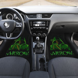 Green Arrow Art Car Floor Mats Amazing Gift Ideas Universal Fit 173905 - CarInspirations