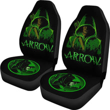 Load image into Gallery viewer, Green Arrow Art Car Seat Covers Amazing Gift Ideas Universal Fit 173905 - CarInspirations