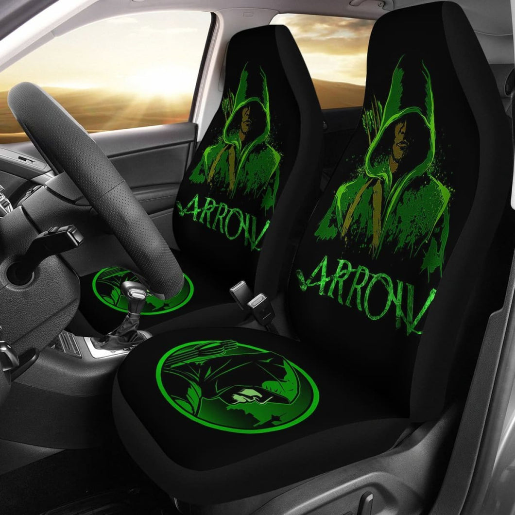 Green Arrow Art Car Seat Covers Amazing Gift Ideas Universal Fit 173905 - CarInspirations