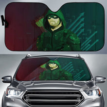 Load image into Gallery viewer, Green Arrow Art Car Sun Shades Amazing Gift Ideas Universal Fit 173905 - CarInspirations