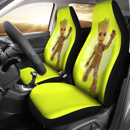 Groot Marvel Yellow Design Car Seat Covers Lt03 Universal Fit 225721 - CarInspirations