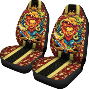 Gryffindor 4 House Car Seat Covers Harry Potter Movie Fan Gift Universal Fit 210212 - CarInspirations