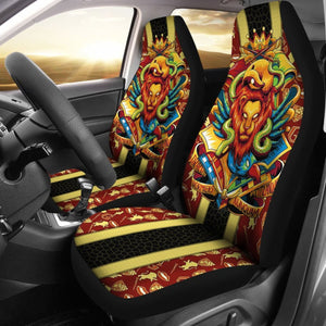 Gryffindor 4 House Car Seat Covers Harry Potter Movie Fan Gift Universal Fit 210212 - CarInspirations